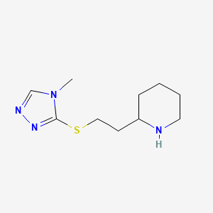 2-(2-((4-Methyl-4H-1,2,4-triazol-3-yl)thio)ethyl)piperidine