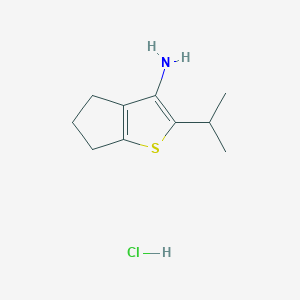 2-Isopropyl-5,6-dihydro-4H-cyclopenta[b]thiophen-3-amine hydrochloride