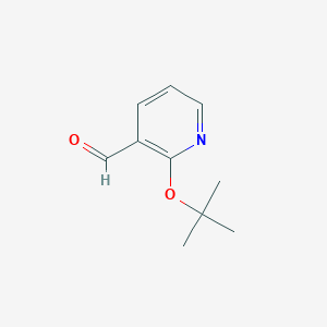 molecular formula C10H13NO2 B13339645 2-(tert-Butoxy)nicotinaldehyde 