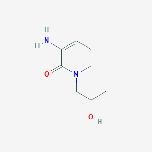 molecular formula C8H12N2O2 B13339715 3-Amino-1-(2-hydroxypropyl)-1,2-dihydropyridin-2-one 