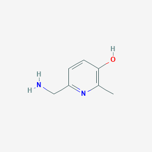 molecular formula C7H10N2O B13339721 6-(Aminomethyl)-2-methylpyridin-3-ol 