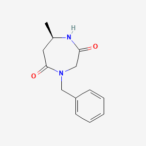 molecular formula C13H16N2O2 B13339723 (R)-4-Benzyl-7-methyl-1,4-diazepane-2,5-dione 