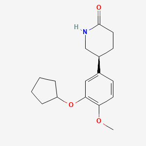 (S)-5-(3-(Cyclopentyloxy)-4-methoxyphenyl)piperidin-2-one