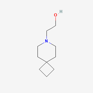 molecular formula C10H19NO B13339745 2-(7-Azaspiro[3.5]nonan-7-yl)ethan-1-ol 