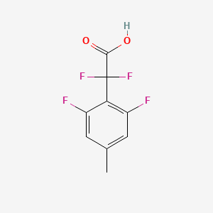 molecular formula C9H6F4O2 B13339763 2-(2,6-Difluoro-4-methylphenyl)-2,2-difluoroacetic acid 