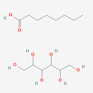 molecular formula C14H30O8 B13339808 Sorbitan, octanoate CAS No. 95508-00-2