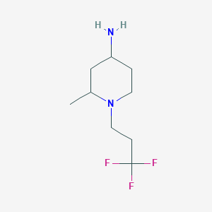 2-Methyl-1-(3,3,3-trifluoropropyl)piperidin-4-amine