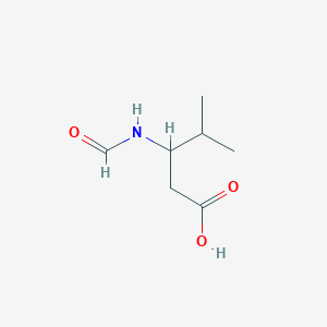 molecular formula C7H13NO3 B13339860 3-Formamido-4-methylpentanoic acid 