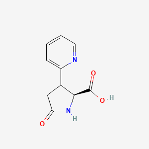 (2S)-5-Oxo-3-(pyridin-2-yl)pyrrolidine-2-carboxylic acid