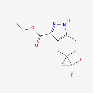 Ethyl 2,2-difluoro-1',4',6',7'-tetrahydrospiro[cyclopropane-1,5'-indazole]-3'-carboxylate