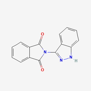 molecular formula C15H9N3O2 B1333991 2-(1H-Indazol-3-yl)-1H-isoindole-1,3(2H)-dione CAS No. 82575-23-3