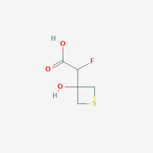 2-Fluoro-2-(3-hydroxythietan-3-yl)acetic acid