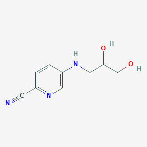 5-[(2,3-Dihydroxypropyl)amino]pyridine-2-carbonitrile