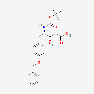 molecular formula C23H29NO6 B1333993 Boc-(3S,4S)-4-amino-3-hydroxy-5-(4-benzyloxyphenyl)pentanoic acid CAS No. 204195-38-0
