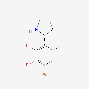 (R)-2-(4-Bromo-2,3,6-trifluorophenyl)pyrrolidine