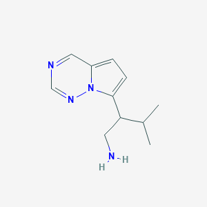 3-Methyl-2-(pyrrolo[2,1-f][1,2,4]triazin-7-yl)butan-1-amine