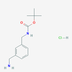 molecular formula C13H21ClN2O2 B1333997 叔丁基 3-(氨基甲基)苄基氨基甲酸酯盐酸盐 CAS No. 914465-97-7
