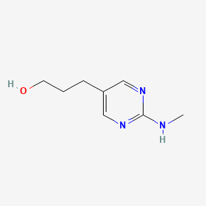 3-[2-(Methylamino)pyrimidin-5-yl]propan-1-ol