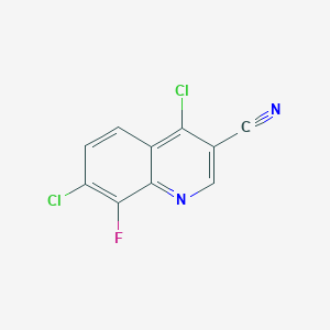 4,7-Dichloro-8-fluoroquinoline-3-carbonitrile