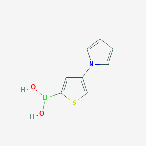 molecular formula C8H8BNO2S B13340053 (4-(1H-Pyrrol-1-yl)thiophen-2-yl)boronic acid 