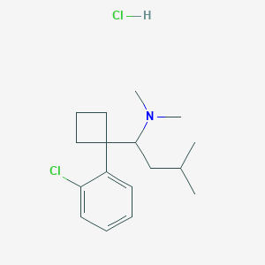 molecular formula C17H27Cl2N B13340065 4-Deschloro-2-chloro Sibutramine Hydrochloride 