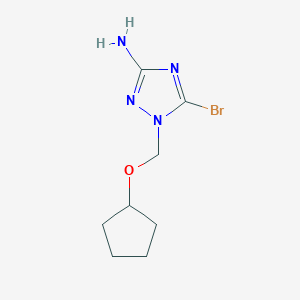 5-Bromo-1-[(cyclopentyloxy)methyl]-1H-1,2,4-triazol-3-amine