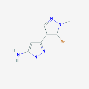 3-(5-Bromo-1-methyl-1H-pyrazol-4-yl)-1-methyl-1H-pyrazol-5-amine