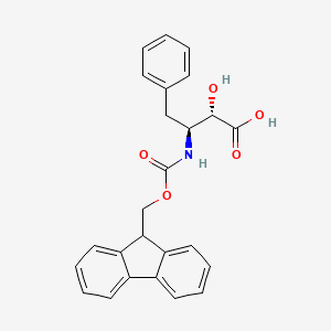 molecular formula C25H23NO5 B1334011 (2S,3S)-3-((((9H-芴-9-基)甲氧基)羰基)氨基)-2-羟基-4-苯基丁酸 CAS No. 210754-59-9