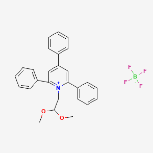 molecular formula C27H26BF4NO2 B13340132 1-(2,2-Dimethoxyethyl)-2,4,6-triphenylpyridin-1-ium tetrafluoroborate 