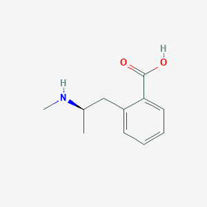 molecular formula C11H15NO2 B13340148 (R)-2-(2-(Methylamino)propyl)benzoic acid 