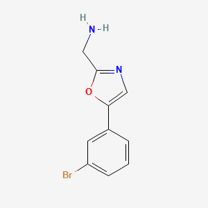 (5-(3-Bromophenyl)oxazol-2-yl)methanamine