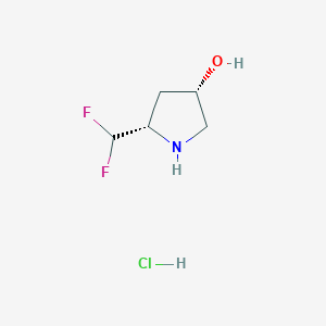 (3S,5S)-5-(Difluoromethyl)pyrrolidin-3-ol hydrochloride