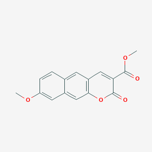 molecular formula C16H12O5 B13340231 Methyl 8-methoxy-2-oxo-2H-benzo[g]chromene-3-carboxylate 