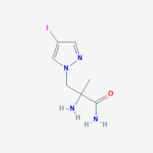 2-Amino-3-(4-iodo-1H-pyrazol-1-yl)-2-methylpropanamide