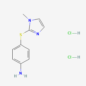 4-((1-Methyl-1H-imidazol-2-yl)thio)aniline dihydrochloride