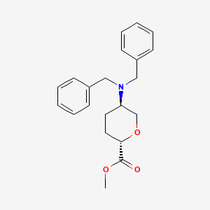 Methyl (2S,5R)-5-(dibenzylamino)tetrahydro-2H-pyran-2-carboxylate