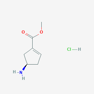 Methyl (R)-4-aminocyclopent-1-ene-1-carboxylate hydrochloride