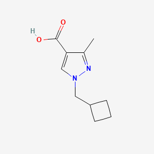 molecular formula C10H14N2O2 B13340407 1-(cyclobutylmethyl)-3-methyl-1H-pyrazole-4-carboxylic acid 