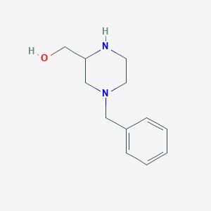 molecular formula C12H18N2O B1334044 (4-苄基哌嗪-2-基)甲醇 CAS No. 85817-34-1