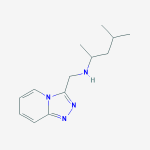 molecular formula C13H20N4 B13340444 (4-Methylpentan-2-yl)({[1,2,4]triazolo[4,3-a]pyridin-3-ylmethyl})amine 