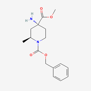 1-Benzyl 4-methyl (2S,4R)-4-amino-2-methylpiperidine-1,4-dicarboxylate