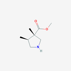 methyl (3S,4S)-3,4-dimethylpyrrolidine-3-carboxylate