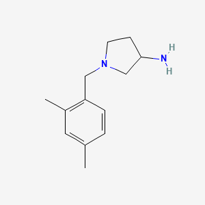 molecular formula C13H20N2 B13340457 1-[(2,4-Dimethylphenyl)methyl]pyrrolidin-3-amine 