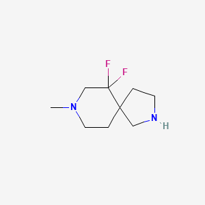 molecular formula C9H16F2N2 B13340500 6,6-Difluoro-8-methyl-2,8-diazaspiro[4.5]decane 