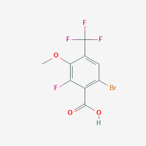 6-Bromo-2-fluoro-3-methoxy-4-(trifluoromethyl)benzoic acid