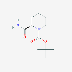 molecular formula C11H20N2O3 B1334053 (S)-1-N-Boc-哌啶-2-甲酰胺 CAS No. 78058-41-0