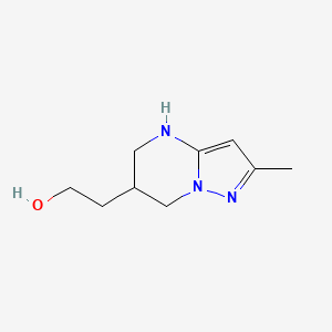 2-{2-methyl-4H,5H,6H,7H-pyrazolo[1,5-a]pyrimidin-6-yl}ethan-1-ol