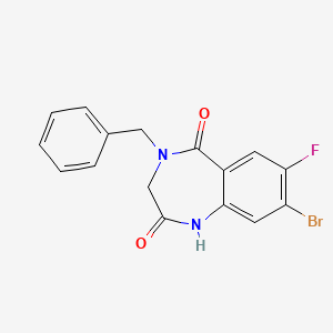 4-Benzyl-8-bromo-7-fluoro-3,4-dihydro-1H-benzo[e][1,4]diazepine-2,5-dione