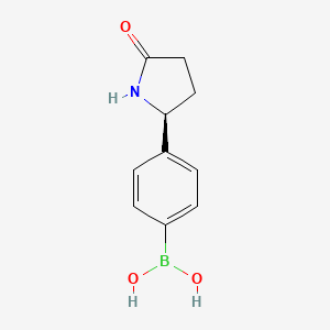 (S)-(4-(5-Oxopyrrolidin-2-yl)phenyl)boronic acid