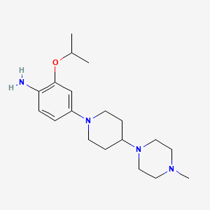 2-Isopropoxy-4-(4-(4-methylpiperazin-1-yl)piperidin-1-yl)aniline